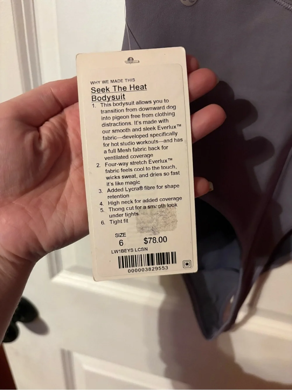 Lululemon seek the heat bodysuit